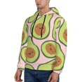 thumbnail image 3 of Wukai Cute Avocado Print Men Hoodies Fleece Sweatshirts Long Sleeve Sweaters Pullover Fall Outfits Winter Clothes-Medium, 3 of 7
