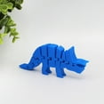 thumbnail image 2 of Clever Contraption Friendly Fidget Triceratops | Flat Articulating Sensory Dino for and Adults, 2 of 9