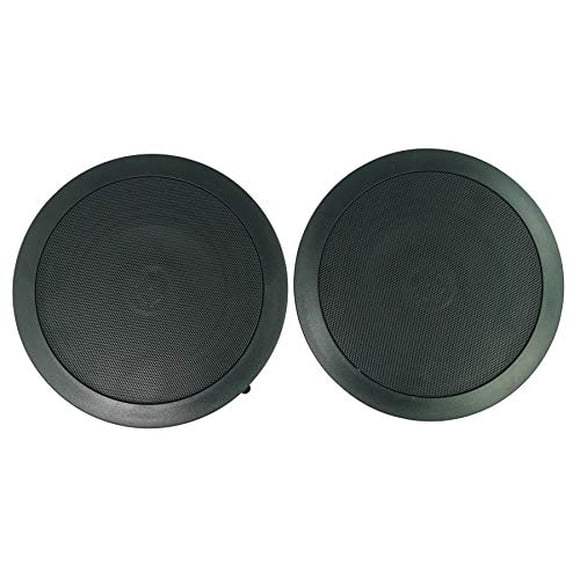 2 Altavoces de techo Rockville CC65T Negros 6.5" Comerciales 70v para Restaurante