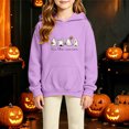 thumbnail image 2 of Weebloom Kids Halloween Hoodies For Boys Girls Cute Graphic Fleece Toddler Hoodie Pullover Tops With Pocket,Size 4-14 Y, 2 of 4