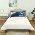 thumbnail image 6 of GZHJMY Satin Pillowcase for Hair and Skin Breathable Slip-Cool, Wrinkle-Resistant Soft and Smooth 20x40In Single Side Envelope Opening Without Zipper Wolf Sky, 6 of 7