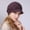 Dark Purple, variant on Women's Winter Knit Hats, Winter Brim, Beanies, Women's Casual Beanies, with Sunhat, Warm Newsboy Skull Hat