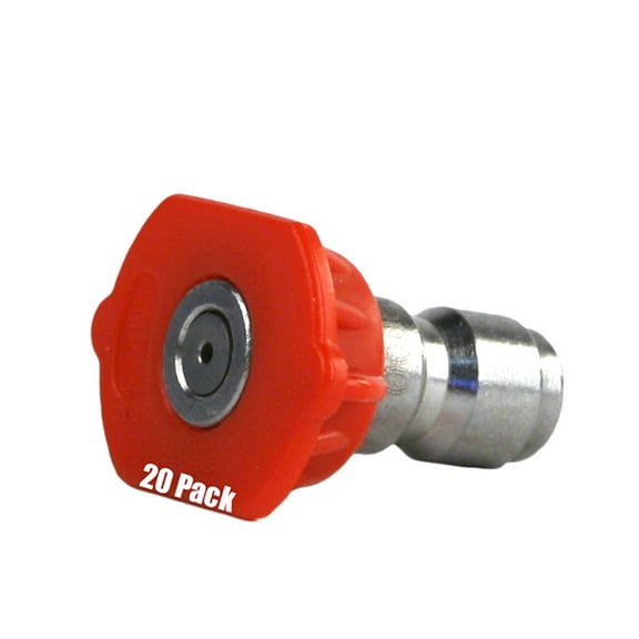 20 Pack Erie Tools Pressure Washer 1/4" Quick Connect 0 Degree 3.5 Nozzles