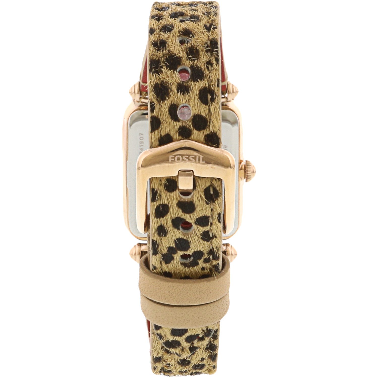 Gold Leather Quartz Fashion Watch 