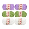 thumbnail image 1 of 6 Pcs Fil Tricoté Fil Épais Fil Spaghetti Tissu Fil pour Maison de Chat Animal Blanc Vert, 1 of 9