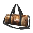 thumbnail image 1 of Fotbe Adorable Calf Butterflies Champagne Bolsa Deportiva de Lona Plegable con Estampado, Bolsa de Gimnasio con Bolsillo Seco/Húmedo, Bolsa de Viaje Ultraligera de Gran Capacidad, 1 of 6