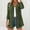 Army Green, variant on Dasayo Open Front Womens Tops Trendy Green Lightweight Long Sleeve Pocket Dressy Solid Cardigans Women's Blouse L