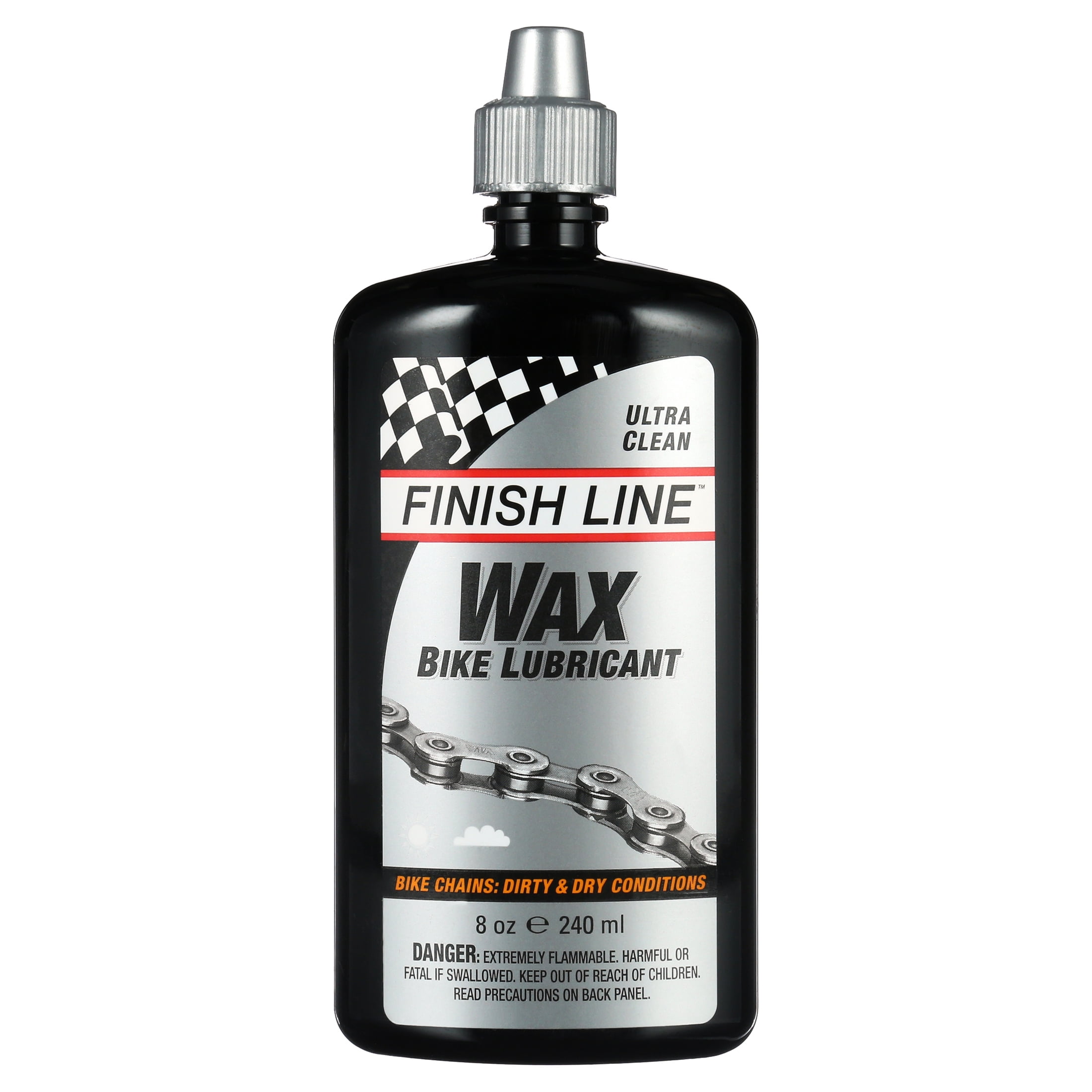 Finish Line Wax Bike Lubricant Squeeze Bottle, 8 oz.