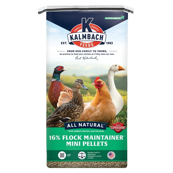 Kalmbach Feeds 16% All Natural Flock Maintainer for Poultry, 50 lb bag