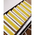 thumbnail image 3 of Yellow Stripes Stair Treads Non Slip for Steps 15 Pcs Reusable Adhesive Stair Runner Mats for Dogs Elders Carpet Treads Rugs for Staircase 8x30 In, 3 of 7