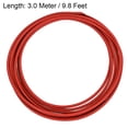 thumbnail image 2 of Uxcell 16.4Ft-3mm High TEMP Silicone Fiberglass Sleeve Insulation Cable Protectors Red, 2 of 5