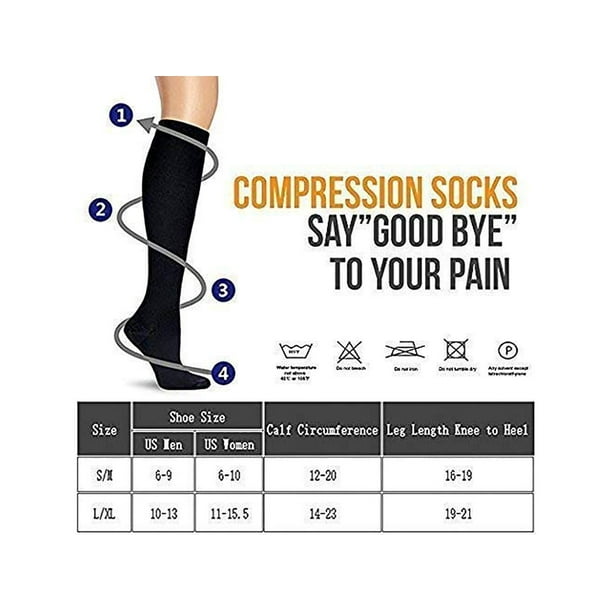 3/5 Pairs Compression Socks Women & Men Walmart.ca