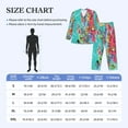 thumbnail image 6 of Bingfone Men'S Pajama Set 2 Piece Loungewear Pjs, Long Sleeve With Pajama Pants-Cartoon Map Of Europe, 6 of 9