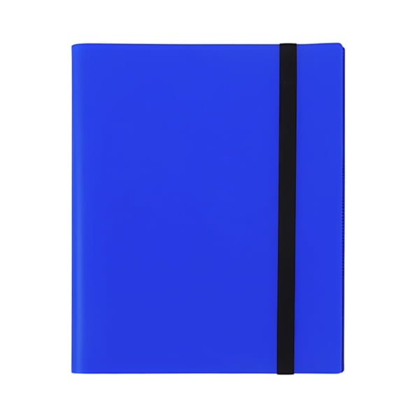 Ohmyroo 9-Pocket Trading Card Binder with 360 Side-Loading Pages, Secure Strap Closure Album for Sports Cards, Trading Card Collection Storage