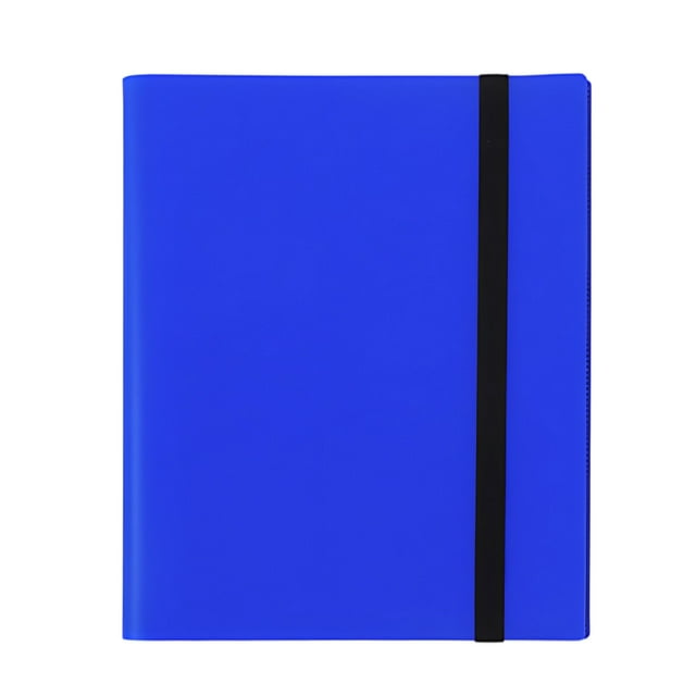 BAOPAI Grand Classeur de Cartes à Collectionner 360 Pochettes avec Manches à Chargement Latéral et Sangle Élastique, Imperméable et Durable pour le Rangement des Cartes de Sport - Cadeau Parfait pour le Nouvel An