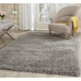 thumbnail image 2 of Safavieh Popcorn Shag Collection SG267C Handmade Silver Polyester Square Area Rug (6' Square), 2 of 3