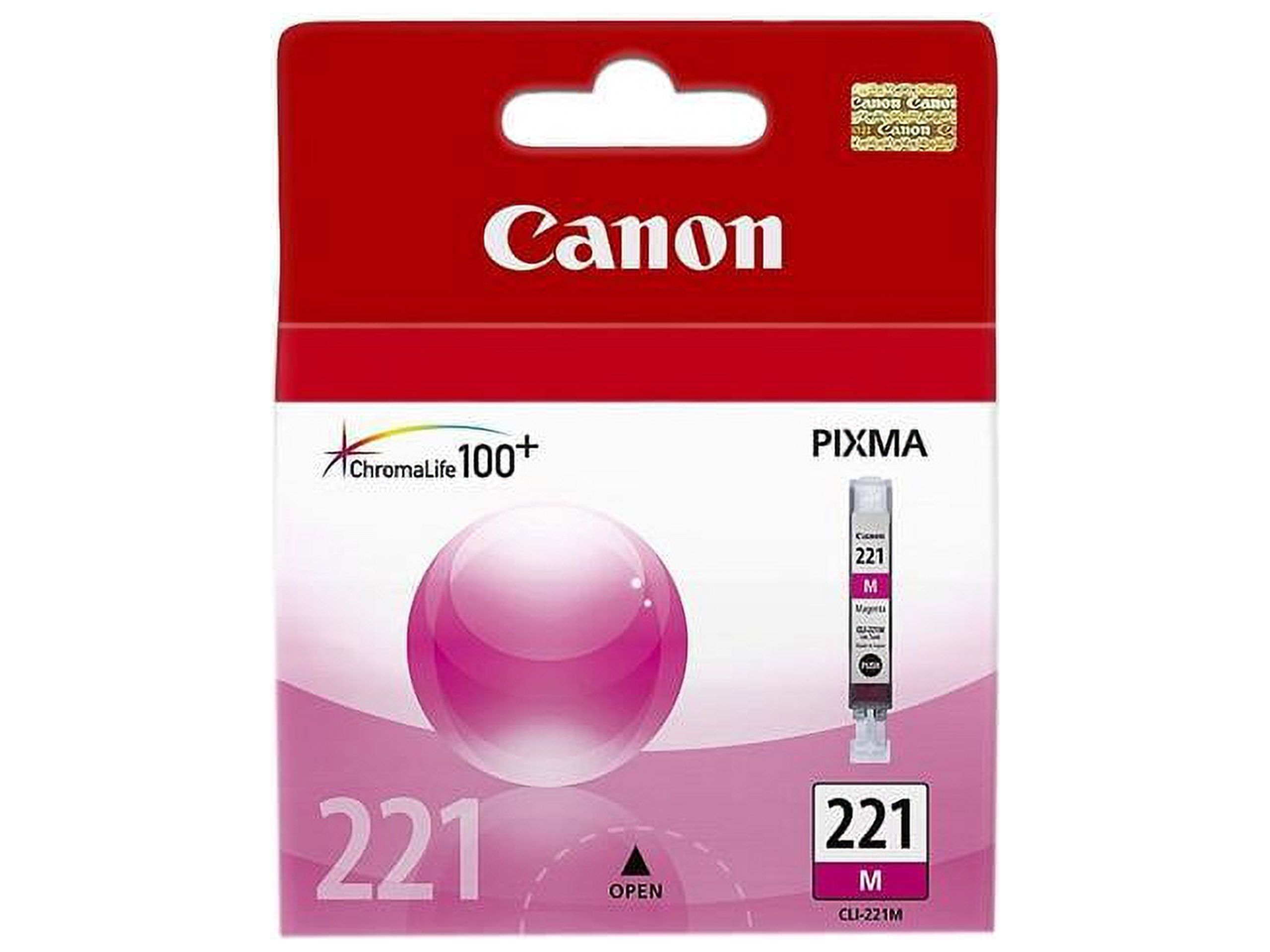 3-Pack Compatible Ink Cartridges For Canon CLI-221 & PGI-220 - Cyan, Magenta, Yellow - Fits Pixma IP3600, IP4600