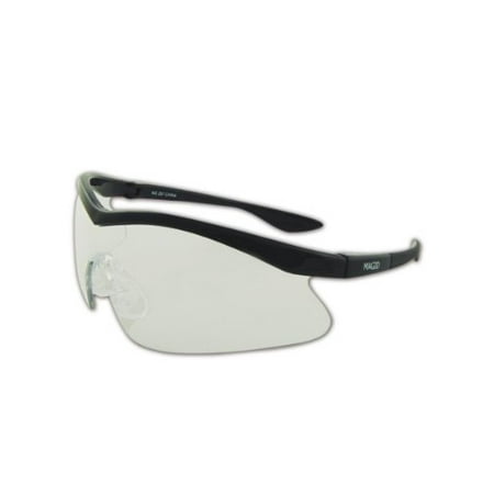 Precision Safety PE570BLC Power Spec Eyewear, Blue Frame, Clear Lens