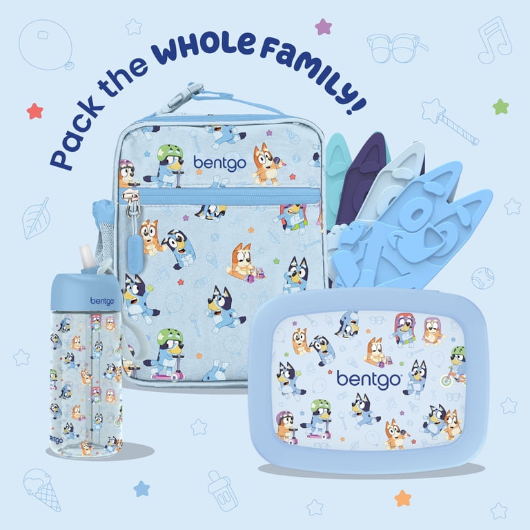 Bentgo Kids Lunch Box, Bluey Prints, Leakproof, Drop-Resistant