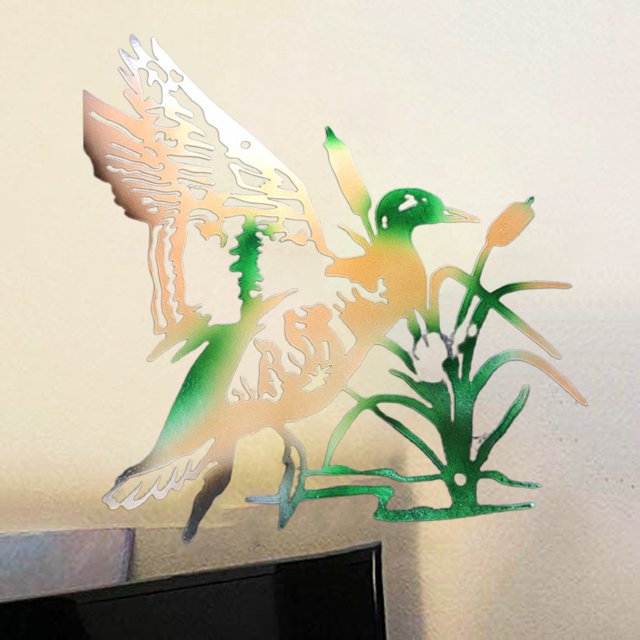 Gwong Decoración hogareña Signo estacas exquisita forma animal metal metálico de pared etiqueta adhesivo adorno para decorar Gwong 21063323