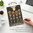 thumbnail image 3 of FORMRS Acrylic Clipboard with Low Profile Clip Standard A4 Letter Size, 12.5" x 9", Beige Halloween Skeleton, 3 of 8