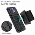 thumbnail image 2 of Dteck Detachable Sports Wristband Case for iPhone 13 Pro, Shockproof Hard PC TPU Bumper Hybrid Kickstand Cover, Great for Hiking Biking Walking Gym Running Workout Exercise Arm Band Case (Purple), 2 of 10