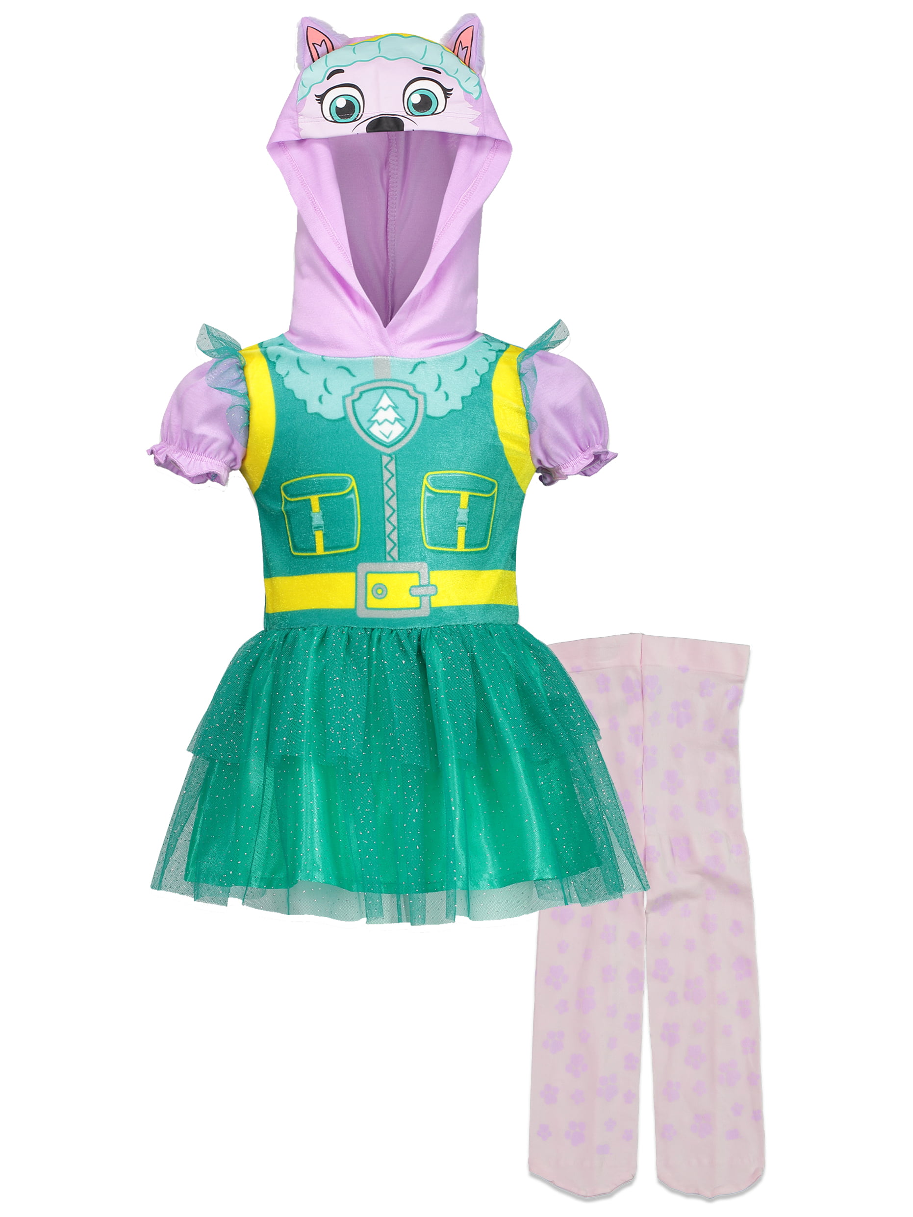 Nickelodeon Paw Patrol Everest Baby Hooded Costume Dress Leggings Set Purple Months - Walmart.com