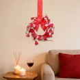 thumbnail image 5 of 1 Pcs Valentines Day Wreath for Cabinet Front Door,Mini Valentine Wreaths,Small Heart Wreath with Artificial Hearts & Berries,Valentine'S Day Bow Wreaths for Wedding Window Wall Decor,(C,3.54 in), 5 of 8