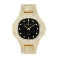 thumbnail image 2 of Charles Raymond Bling-ed Out Oblong Metal Mens Color on Blast Watch - 8475Color (ST10235DX GLD BLK - C), 2 of 7
