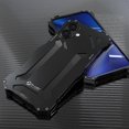 thumbnail image 3 of R-JUST For iPhone 16 Plus Case Aluminum Alloy Mechanical Armor Hollow Phone Back Cover - Black, 3 of 3