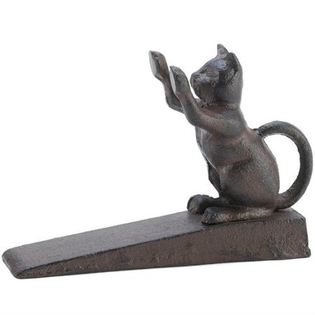 Cast Iron Paws Up Kitty Cat Door Stopper Walmart Com