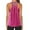 Hot Pink, variant on MRULIC tank top for women Women Workout Tops Mesh Racerback Yoga Tank Shirts Gym Running Tops Womens tank tops Navy Blue + S