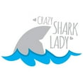 thumbnail image 3 of CafePress - Crazy Shark Lady Pajamas - Women's Dark Pajamas, 3 of 4