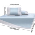 thumbnail image 4 of TTJ Summer Rattan Mat High End Folding Ice Silk Sleeping Pad Breathable Household Dormitory Rug Cool Mattress Cover for Summer Use, 4 of 8