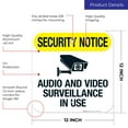 thumbnail image 3 of Audio And Video Surveillance In Use Sign,, 3 of 8