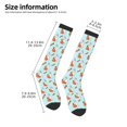 thumbnail image 5 of Daiia Sports Socks Rabbit Is Eating Carrots Printed Novelty Crew Socks for Men Women Knee High Socks Cotton Socks Soft & Breathable Support Unisex Socks, 5 of 9