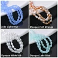 thumbnail image 5 of U8MO Teardrop 50pcs 6x4mm Faceted Crystal Glass DIY Loose Spacer Beads Findings-Green Colorized, 5 of 8