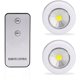 thumbnail image 1 of Luz de noche LED, Betterlife Luces debajo del gabinete 2 paquetes, Luces de gabinete inalámbricas a batería, Luces de cocina LED con control remoto para gabinete, armario, Cocina, 1 of 5
