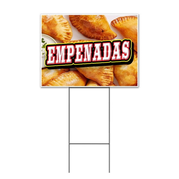 Empenadas (18" x 24") Yard Sign, Includes Metal Step Stake