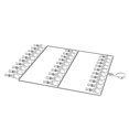 thumbnail image 4 of Rejilla de secado de calcetines de acero inoxidable para toallas, pañales de tela, sujetadores, ropa interior de bebé, sombrero, guantes, 3 capas, 30 clips, 4 of 5
