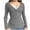 Gray, variant on DDAPJ pyju Long Sleeve Tee Shirts for Women Lace Patchwork Knitted Tops Slim Fit Y2K T Shirt Coffee L