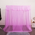 thumbnail image 2 of KOYPTL Bed Mosquito Net,4 Corner Post Mesh Canopy with Lace Trim,Insect Protection Summer Spring Use for Full/Queen Size Beds, 2 of 7