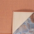 thumbnail image 2 of Couristan 10014000018037T 2 x 3 ft. 7 in. Recife Saddlestitch Rug - Terra Cotta & Natural, 2 of 2