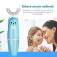 thumbnail image 2 of Automatic Ultrasonic U-Shaped Kids Toothbrush Electric Battery Operated Brush, 2 of 9
