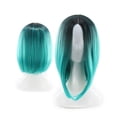 thumbnail image 4 of 1Set Bob Wig Short Straight Style with Synthetic High Temperature Fiber for Halloween Costume, 4 of 8