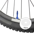 thumbnail image 1 of de válvula de neumático de bicicleta, junta de neumático de tubo, de almohadilla de válvula de bicicleta para Presta 30 piezas Cola Válvula de bicicleta Pegatina, 1 of 7