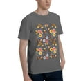 thumbnail image 2 of Bingfone Colorful Flowers With Butterfly Men'S Loose Fit Short-Sleeve Pocket T-Shirt, 2 of 7
