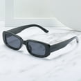 thumbnail image 3 of Gafas de sol rectangulares para mujer, gafas de sol de moda retro, protección vintage, marco cuadrado estrecho, 3 of 6