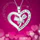 thumbnail image 2 of Joyería para mujer, collar de novia, collar de corazón para mujer, collar te amo, regalo de joyería para esposa, regalo del día de San Valentín, 2 of 5