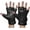 Black, variant on Women’s Leather Fingerless Driving Gloves Soft Sheep Genuine Leather Fingerless Gloves for Women Car, Motorcycle